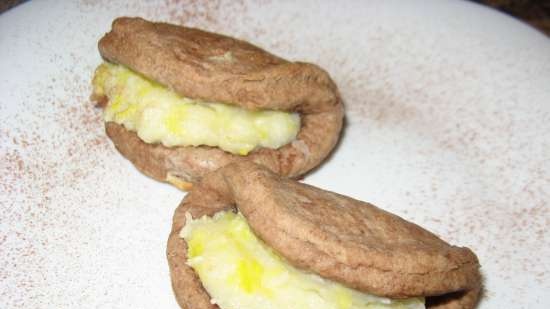 Aspersores de chocolate y coco con ricotta