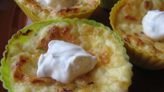 Mini casseroles curd and cheese