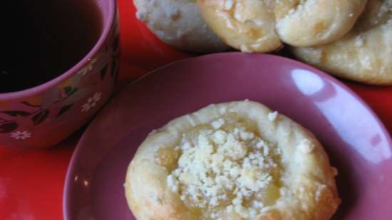 Cheesecake con mele e streusel