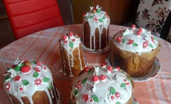 Kulich z Myasoedovskaya w piekarniku (klasa mistrzowska)