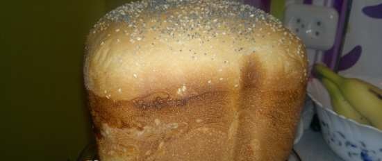 French sourdough bread in a bread maker