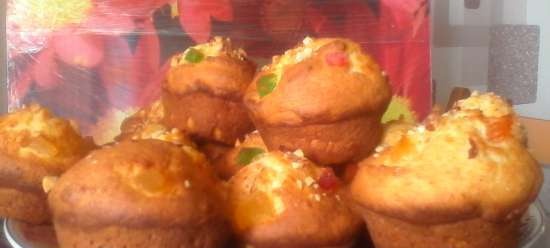 Muffins de cuajada con grosella negra