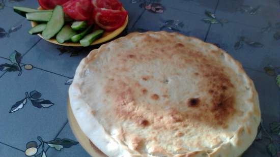 Ossetian pie in princess pizza maker