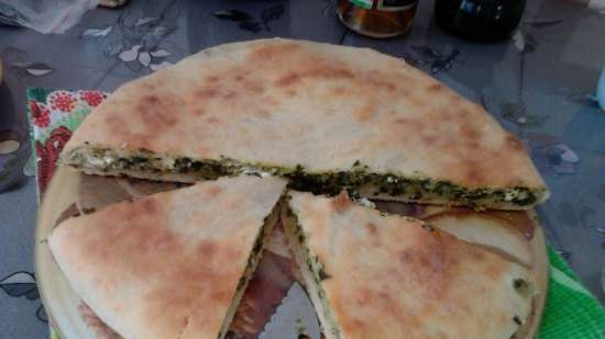 Ossetian pie in princess pizza maker