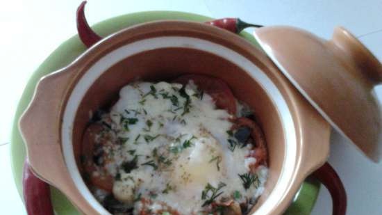 Rostiu l'olla màgica al forn.