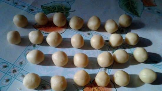 Galletas de mantequilla y una divertida oveja de ella.