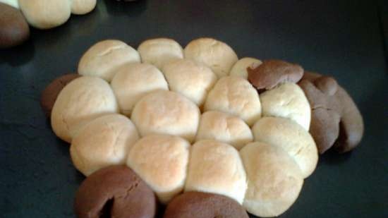 Galletas de mantequilla y una divertida oveja de ella.