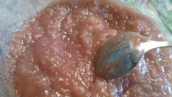 Fruit (vegetable) puree or jam in the microwave