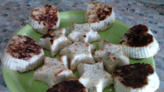 Frittelle di zucchine con ricotta e farina d'avena