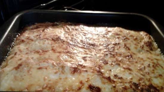 Canelones caseros con carne picada y setas