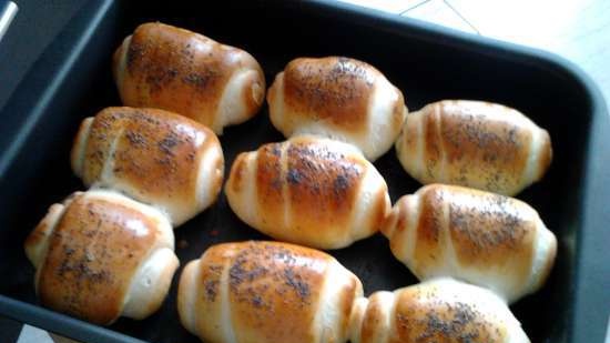 Melk Custard Broodjes Met Chocolade