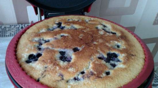 Pastel de arándanos para café