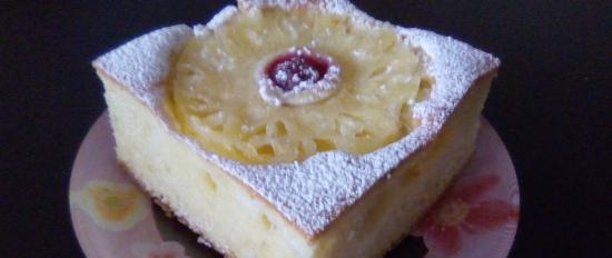 Torta Pyshka con frutta su kefir