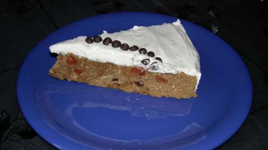 Torta Giorno e Notte con marmellata e biscotti