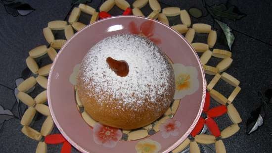 Понички Sufganiet от фурната