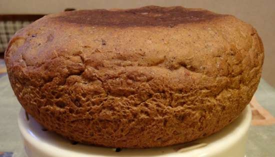 Wheat-rye bread with malt in a Moulinex multi-pressure cooker CE502832