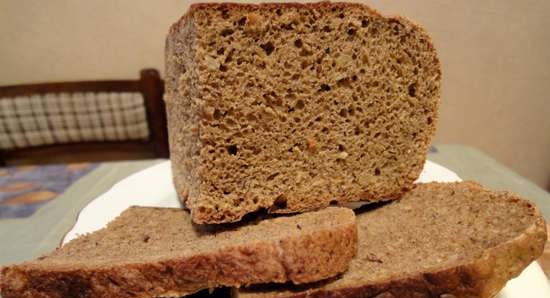 Wheat-rye bread with malt in a Moulinex multi-pressure cooker CE502832