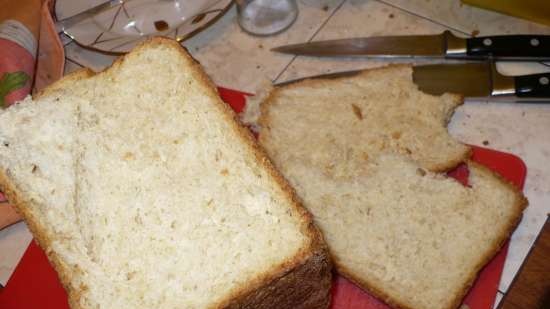 Panasonic SD-2501. Wheat bread with oatmeal