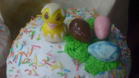 Examples of decorating Easter cakes and Easter