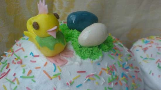 Examples of decorating Easter cakes and Easter