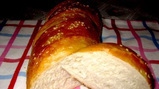 Wheat loaf made from premium flour