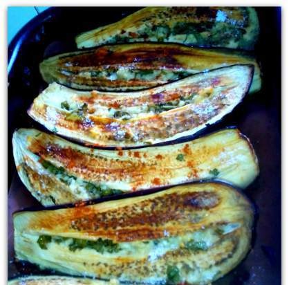 Baked eggplant