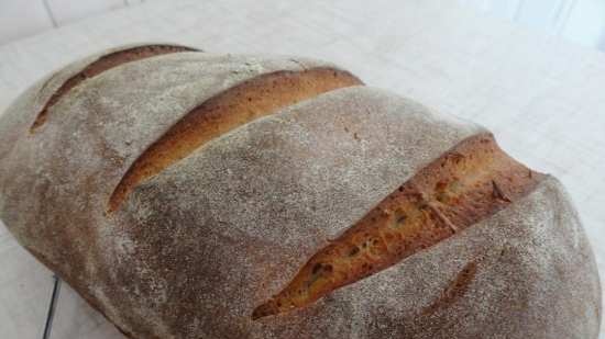 Bread with two leavens