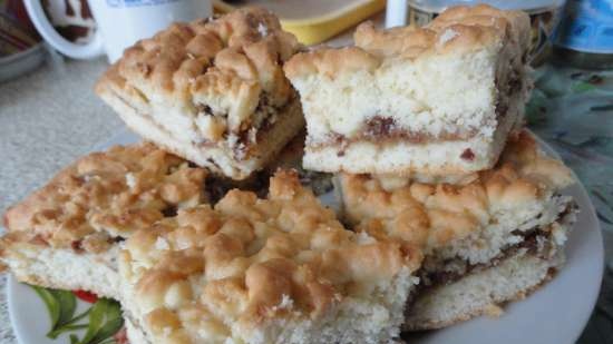 Biscotti di pasta frolla al caramello e noci