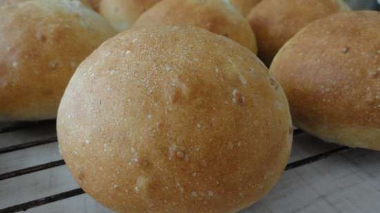 Pan de leche con sémola y lino