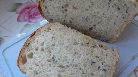 Preparato per pane con semi di lino