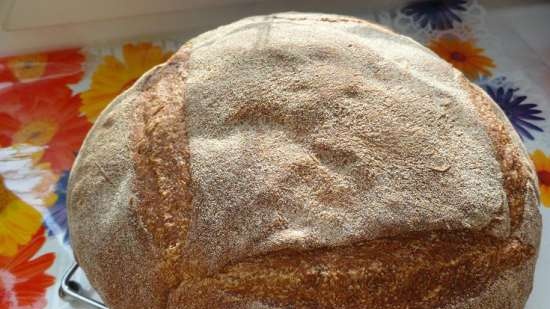 Pane di farina di mais a lievitazione naturale semplice