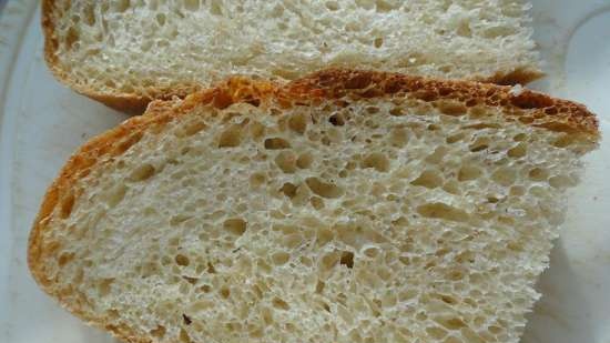 Pane di farina di mais a lievitazione naturale semplice