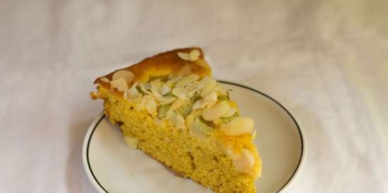 Torta di zucca al rabarbaro