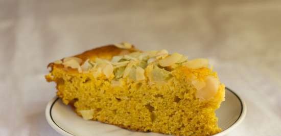 Torta di zucca al rabarbaro