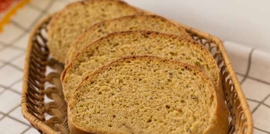 Pane alle mele e zucca con lavanda (fermentato a freddo)