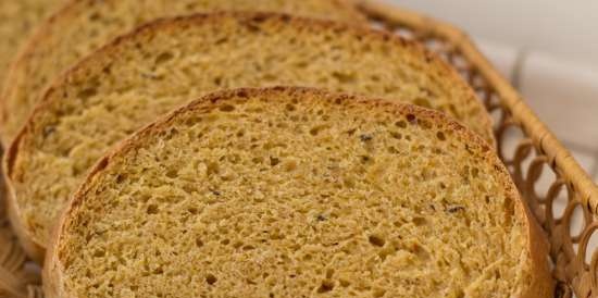 Pane alle mele e zucca con lavanda (fermentato a freddo)