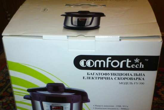 Olla a pressió Comfort Fy-500: ressenyes i discussió