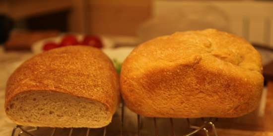 Rustic bread (on a long dough)