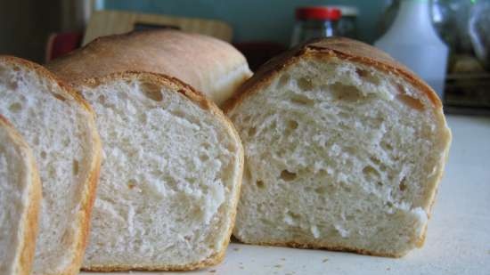 Pan de trigo en dos masas