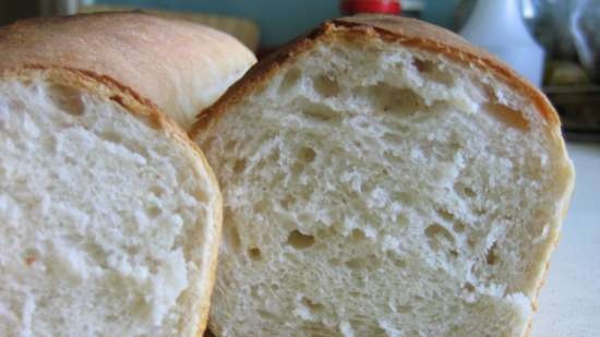 Pan de trigo en dos masas