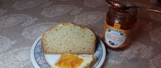 Soda bread (plain wheat) in a Panasonic SD-2500 bread maker.