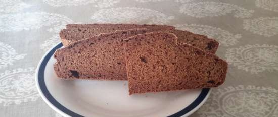 Icelandic black bread rugbruise (yeast-free)