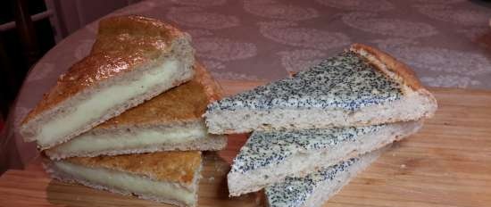 Dough patties with oatmeal and rye flour