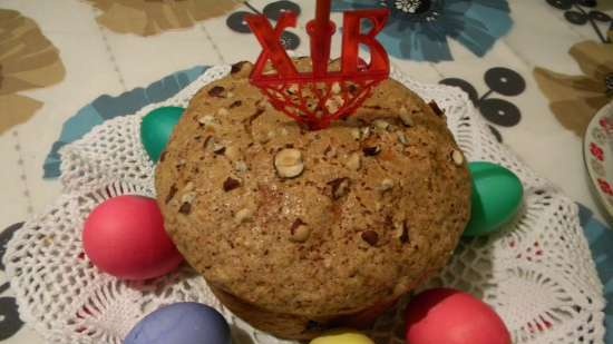 Easter cake according to the recipe for Italian Easter colomba