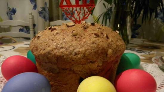 Easter cake according to the recipe for Italian Easter colomba