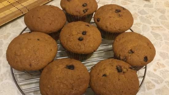 Muffin alla banana con noci