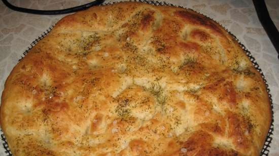 Potato focaccia (pizza maker Princess 115000)