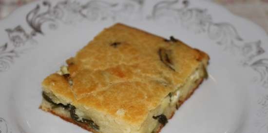 Torta in gelatina con erba cipollina e uova