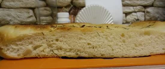 Potato focaccia (pizza maker Princess 115000)