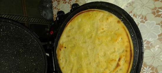 Ossetian pie in princess pizza maker